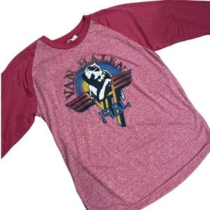 Vintage Van Halen Raglan Concert T Shirt